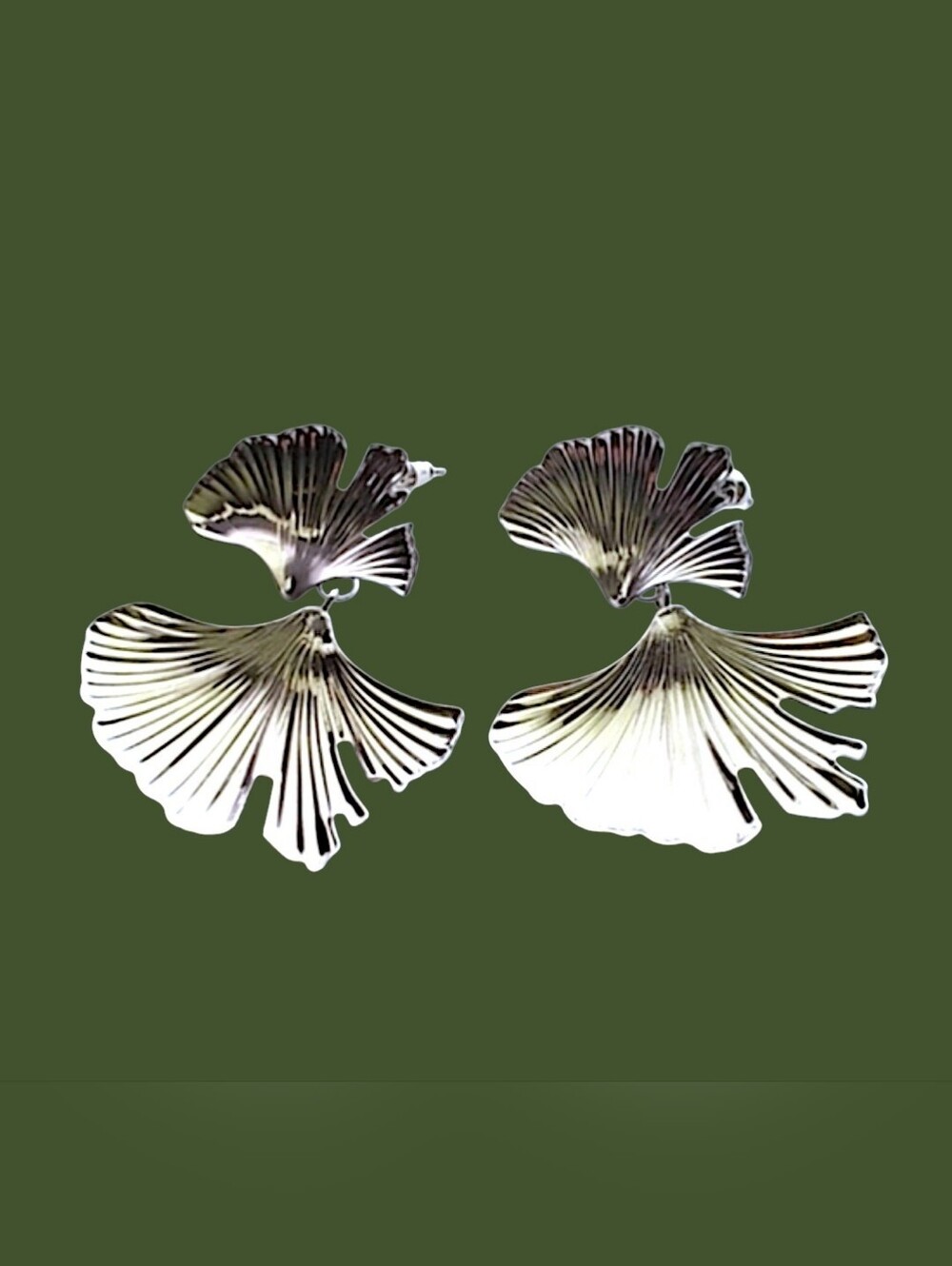 Ginko Leaf Earrings